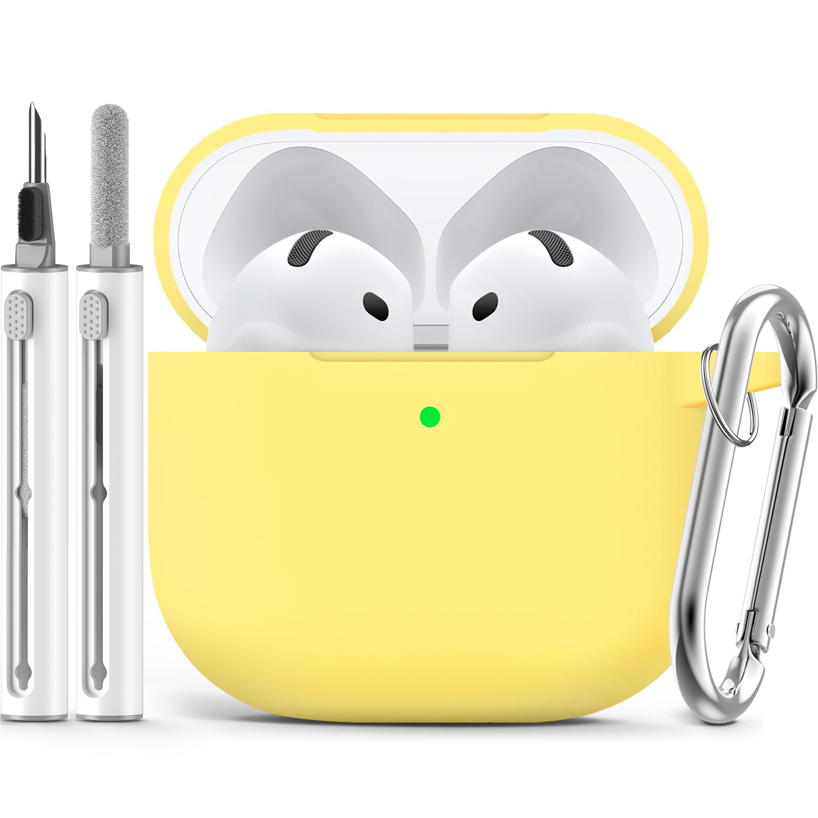 Ljusmicker for AirPods Pro 3 Case 2025 with Cleaner Kit,Soft Silicone Protective Cover for Apple AirPods Pro 3rd Generation Case for Women Men,AirPod Pro 3 CasesAccessories with Keychain-Light Lilac