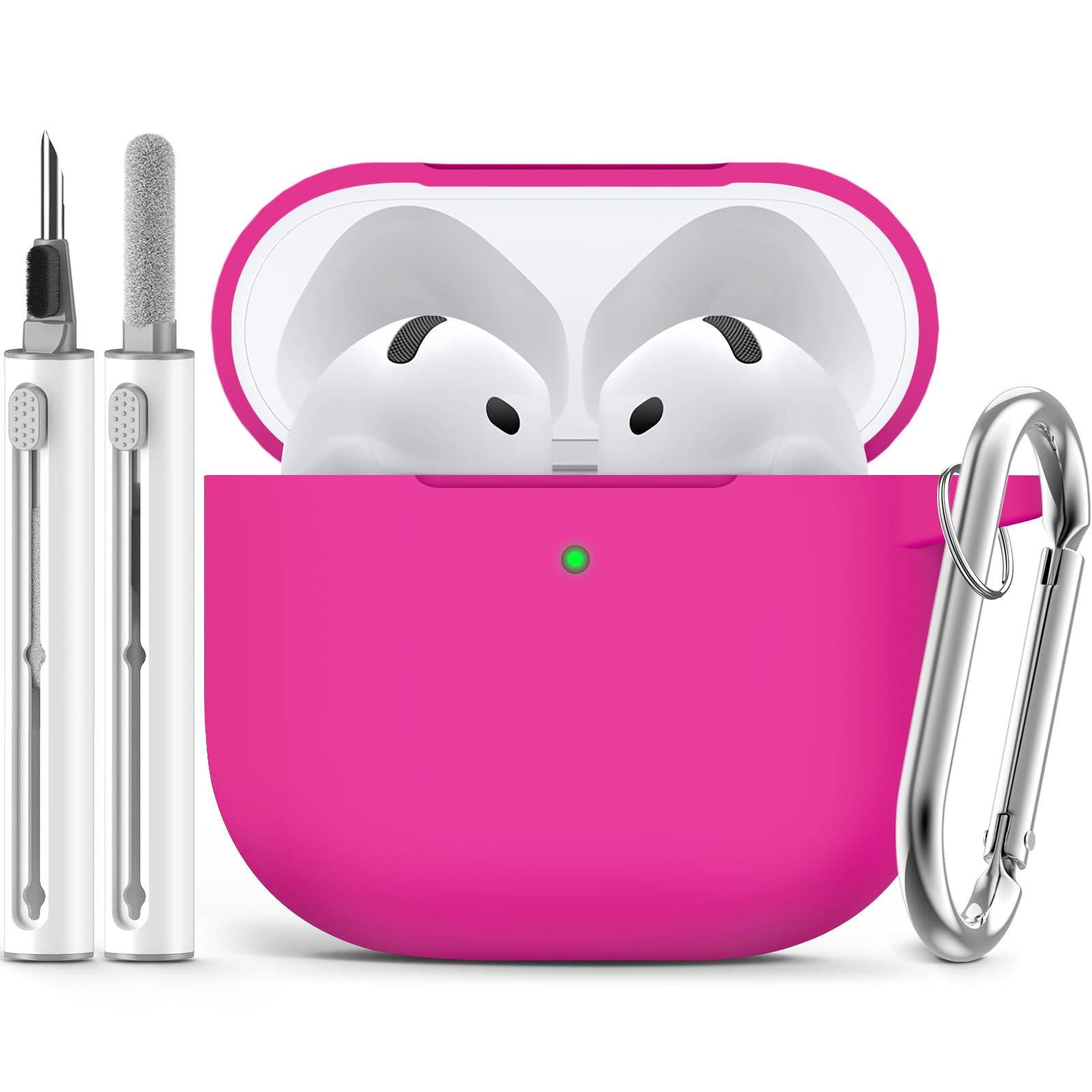 Ljusmicker for AirPods Pro 3 Case 2025 with Cleaner Kit,Soft Silicone Protective Cover for Apple AirPods Pro 3rd Generation Case for Women Men,AirPod Pro 3 CasesAccessories with Keychain-Light Lilac
