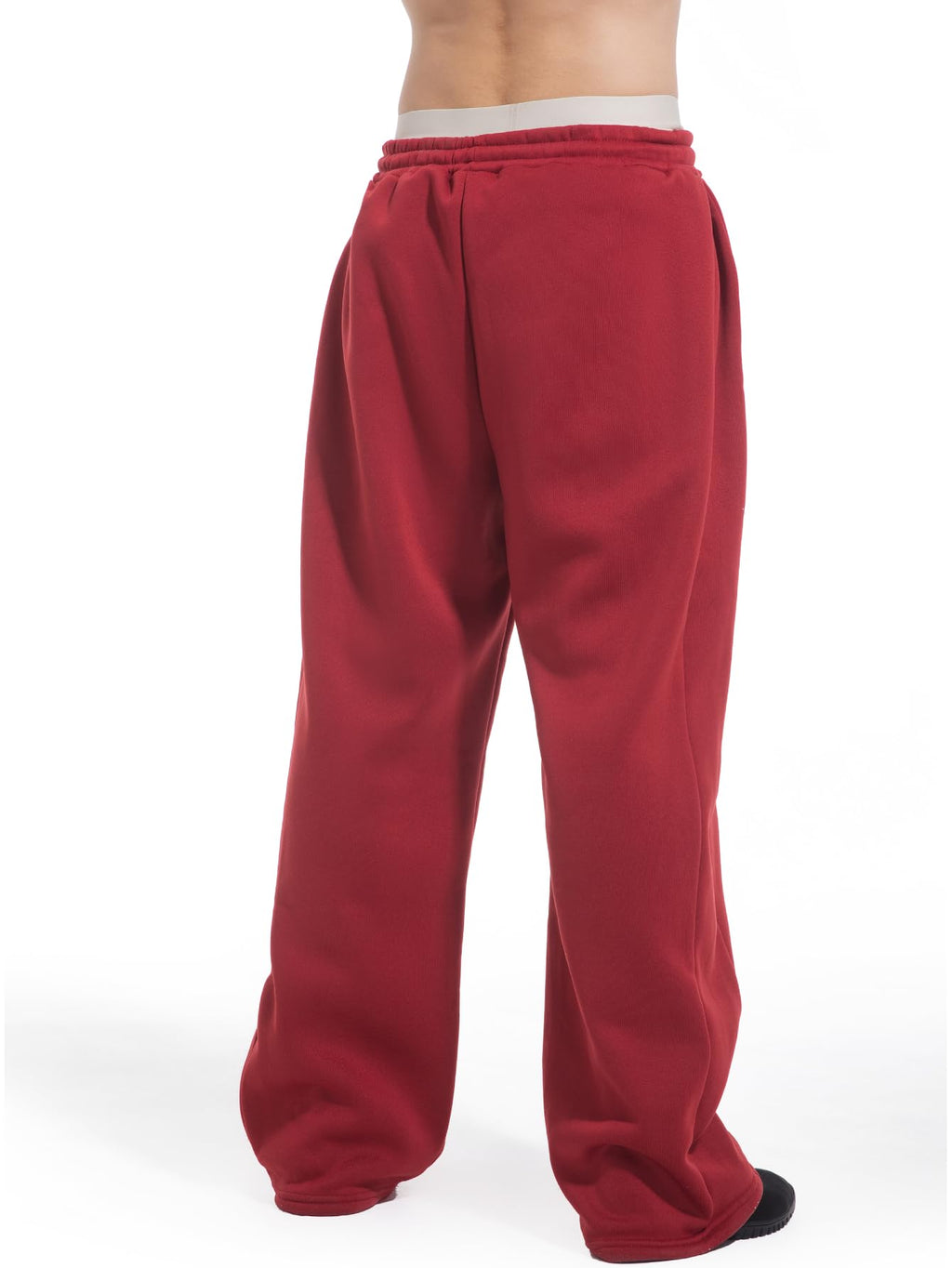 Men's Baggy Sweatpants Wide Leg Lounge Sweat Pants with Pockets