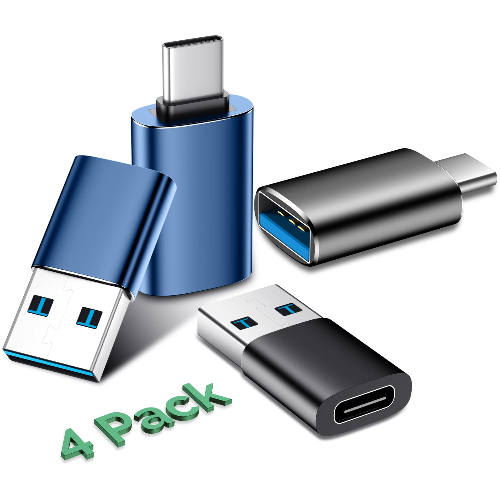 Temdan 4 Pack Lightning to USB C Adapter for iPhone 15/16/17 Pro/17 Pro Max,for iPhone 17/16 Charger,17/16 Accessories,Fast Charging & Data Transfer,USB C Charger Connector Cable,Not for Audio/OTG