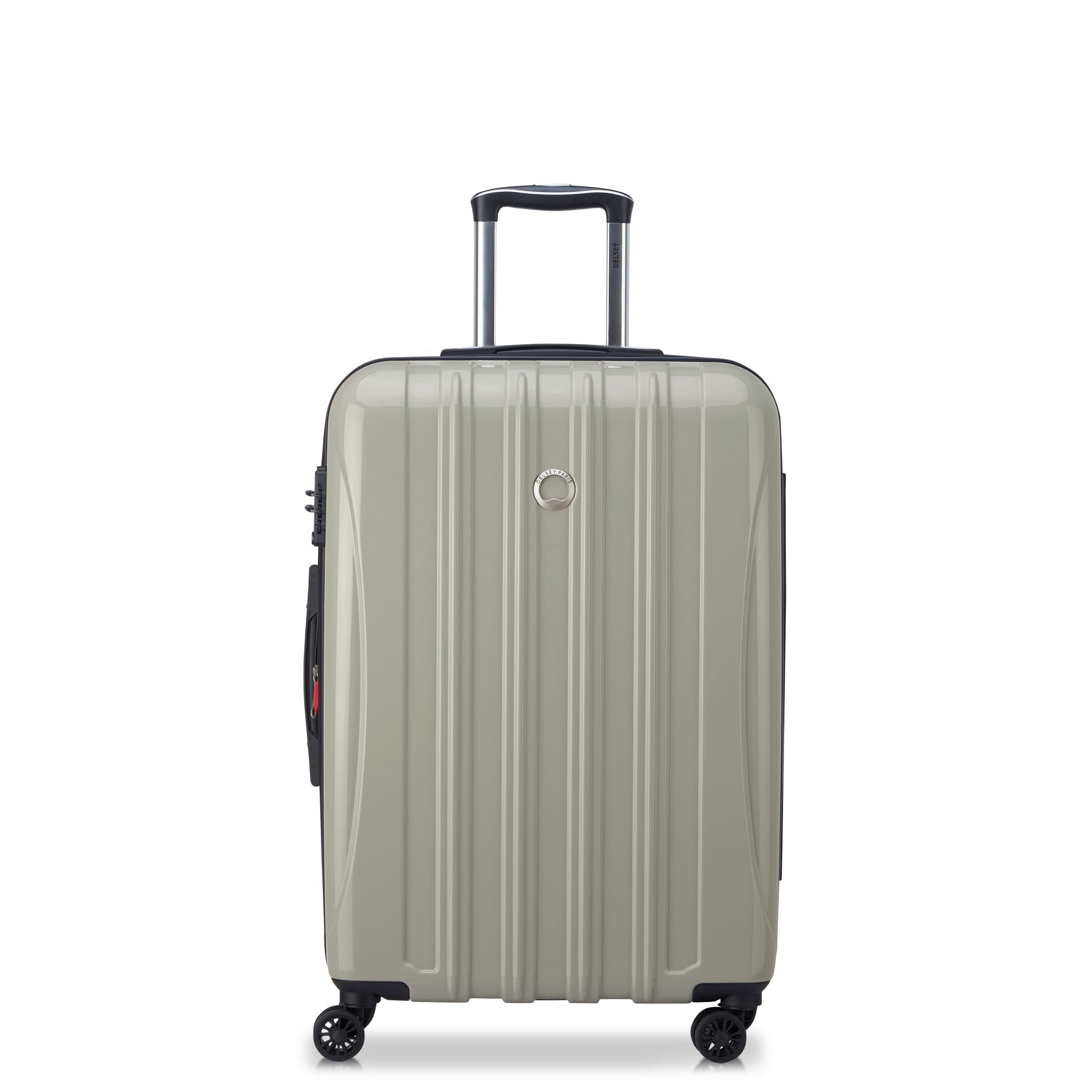 DELSEY PARIS Helium Aero Hardside Expandable Luggage with Spinner Wheels, Blue Cobalt, Checked-Large 28 Inch