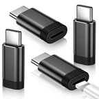 Temdan 4 Pack Lightning to USB C Adapter for iPhone 15/16/17 Pro/17 Pro Max,for iPhone 17/16 Charger,17/16 Accessories,Fast Charging & Data Transfer,USB C Charger Connector Cable,Not for Audio/OTG