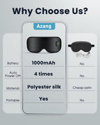 Heated Eye Mask - Cordless Eye Mask for Dry Eyes, FSA - HSA Eligible, Eye Relief, Improved Sleep, Washable Eye Heating pad for Travel and with Replaceable Shell (Gray)