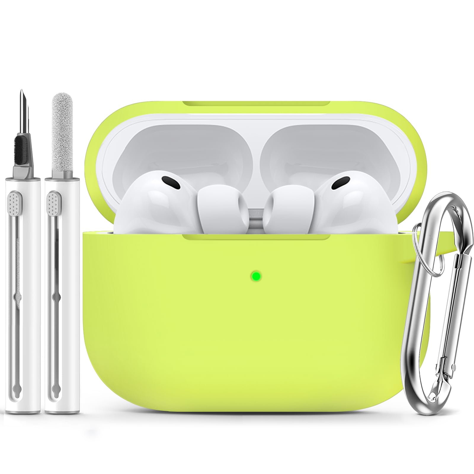 Ljusmicker for AirPods Pro 3 Case 2025 with Cleaner Kit,Soft Silicone Protective Cover for Apple AirPods Pro 3rd Generation Case for Women Men,AirPod Pro 3 CasesAccessories with Keychain-Light Lilac