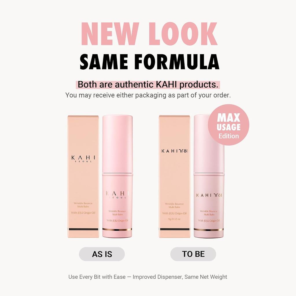 KAHI Wrinkle Bounce Multi Balm Stick | PDRN Collagen Wrinkle Stick | Korean Skin Care |All-in-One Hydrating Lip Balm Eye Cream Neck Cream Make Up Base & Face Mist Moisture Balm