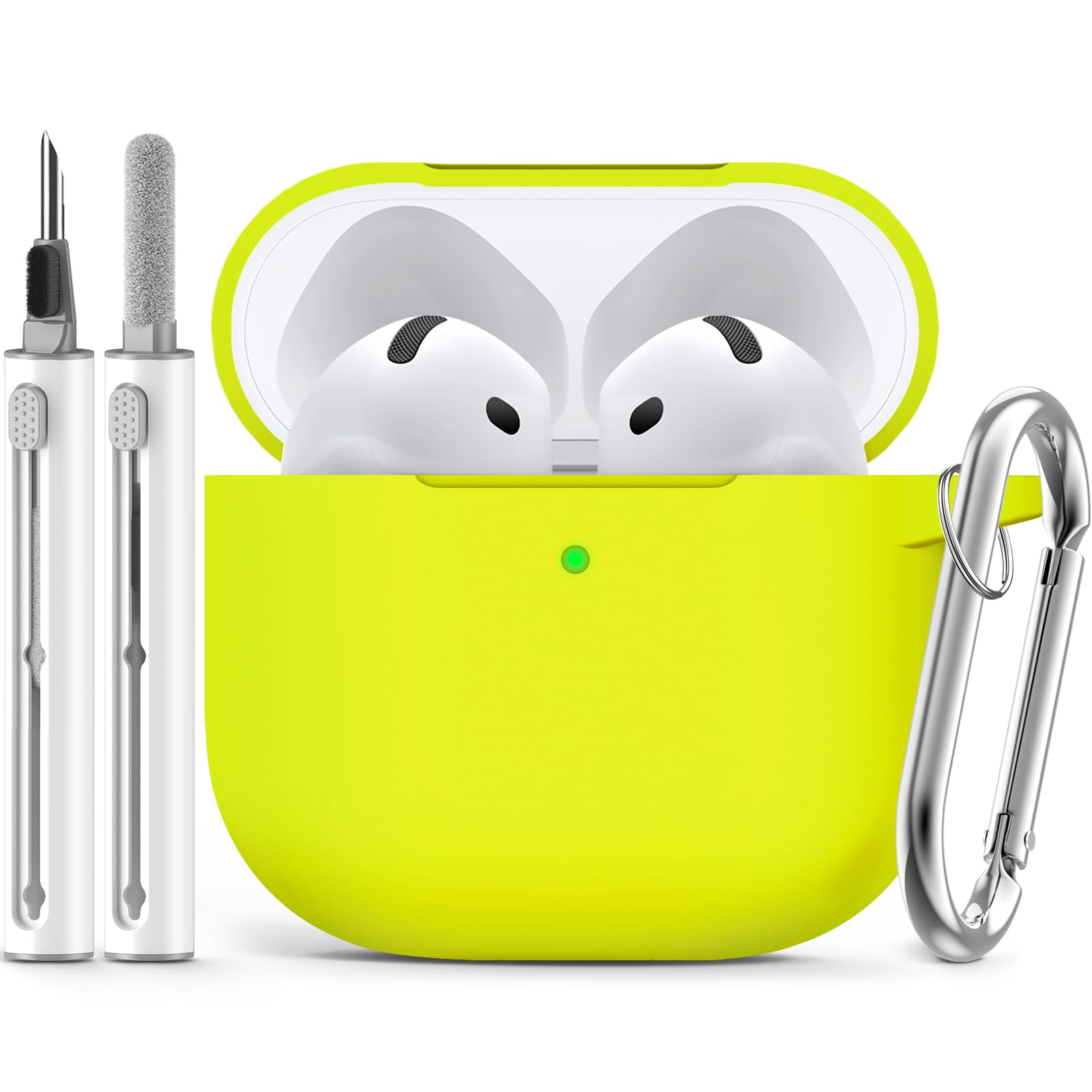 Ljusmicker for AirPods Pro 3 Case 2025 with Cleaner Kit,Soft Silicone Protective Cover for Apple AirPods Pro 3rd Generation Case for Women Men,AirPod Pro 3 CasesAccessories with Keychain-Light Lilac