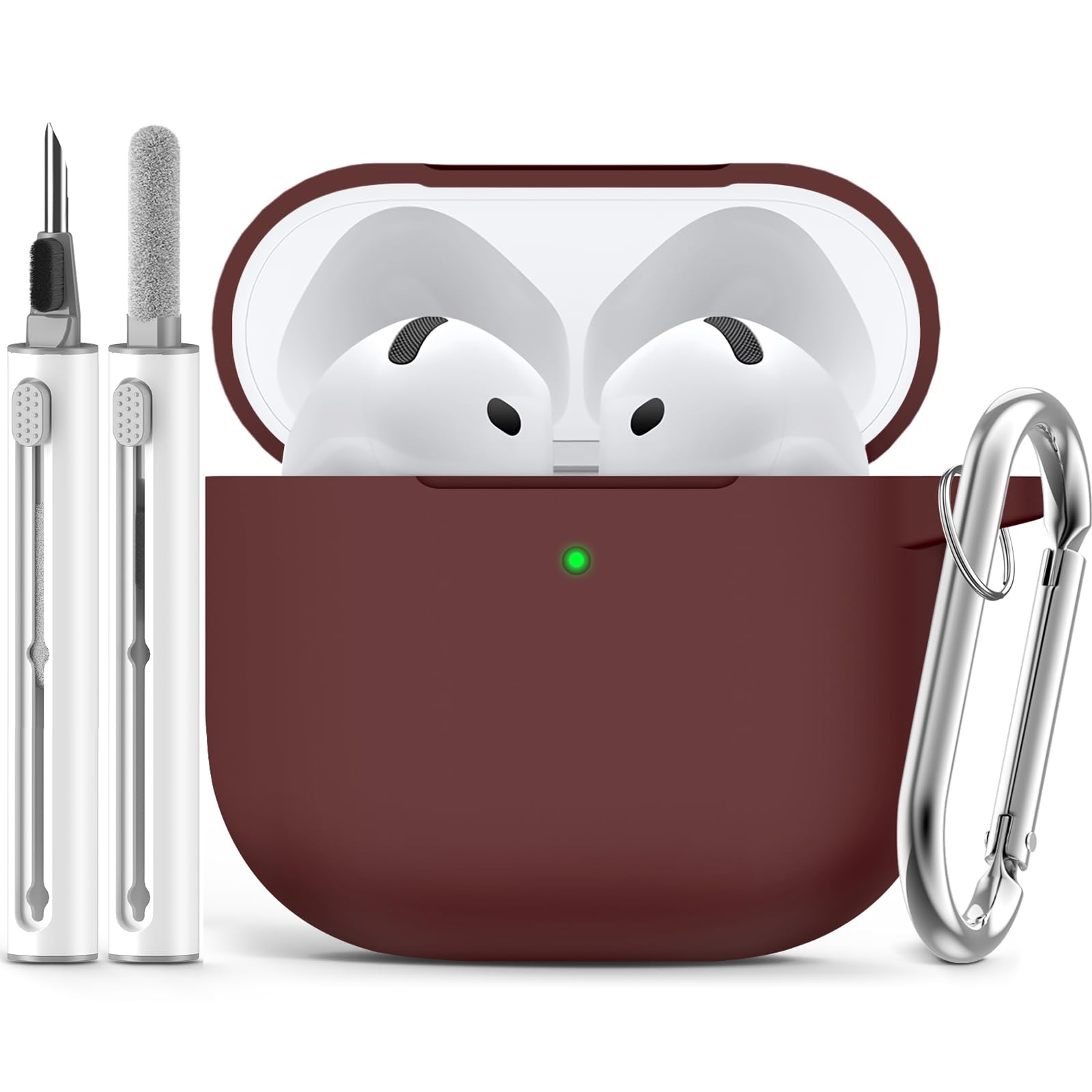 Ljusmicker for AirPods Pro 3 Case 2025 with Cleaner Kit,Soft Silicone Protective Cover for Apple AirPods Pro 3rd Generation Case for Women Men,AirPod Pro 3 CasesAccessories with Keychain-Light Lilac