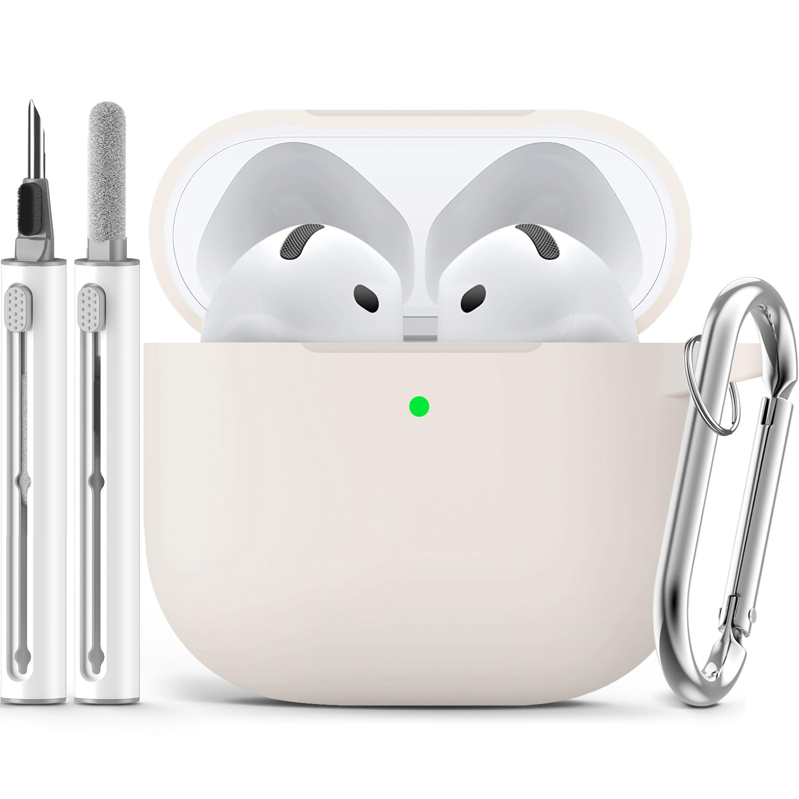 Ljusmicker for AirPods Pro 3 Case 2025 with Cleaner Kit,Soft Silicone Protective Cover for Apple AirPods Pro 3rd Generation Case for Women Men,AirPod Pro 3 CasesAccessories with Keychain-Light Lilac