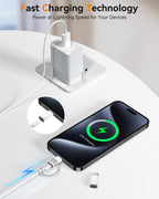 Temdan 4 Pack Lightning to USB C Adapter for iPhone 15/16/17 Pro/17 Pro Max,for iPhone 17/16 Charger,17/16 Accessories,Fast Charging & Data Transfer,USB C Charger Connector Cable,Not for Audio/OTG