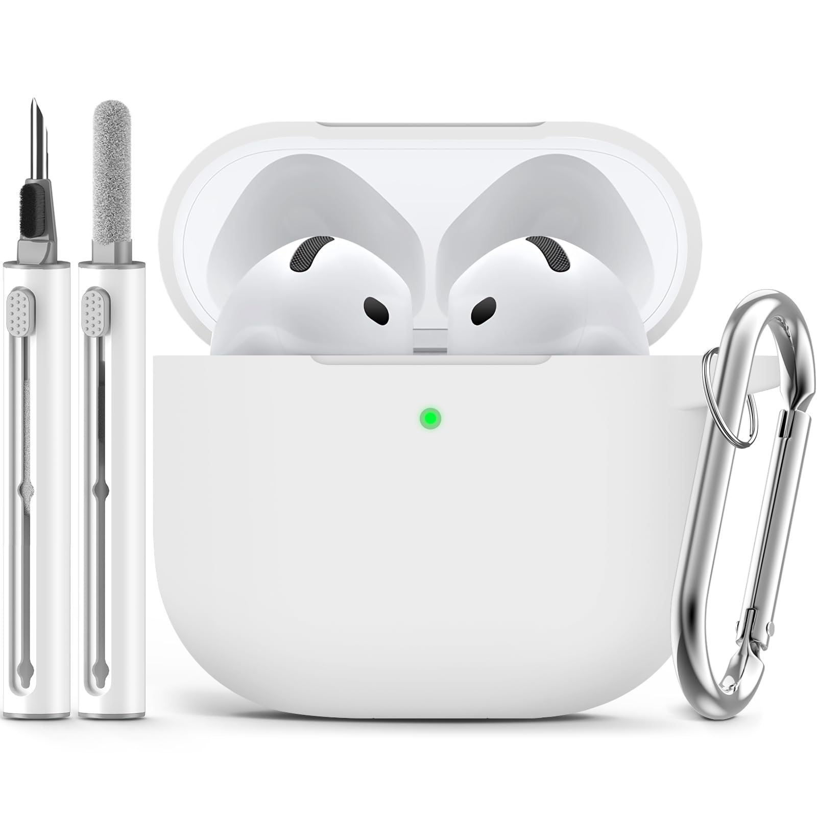 Ljusmicker for AirPods Pro 3 Case 2025 with Cleaner Kit,Soft Silicone Protective Cover for Apple AirPods Pro 3rd Generation Case for Women Men,AirPod Pro 3 CasesAccessories with Keychain-Light Lilac