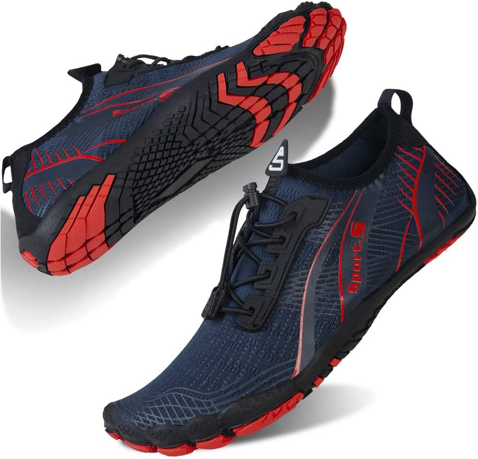 Water Shoes for Men Barefoot Quick-Dry Aqua Sock Outdoor Athletic Sport Shoes for Kayaking, Boating, Hiking, Surfing, Walking