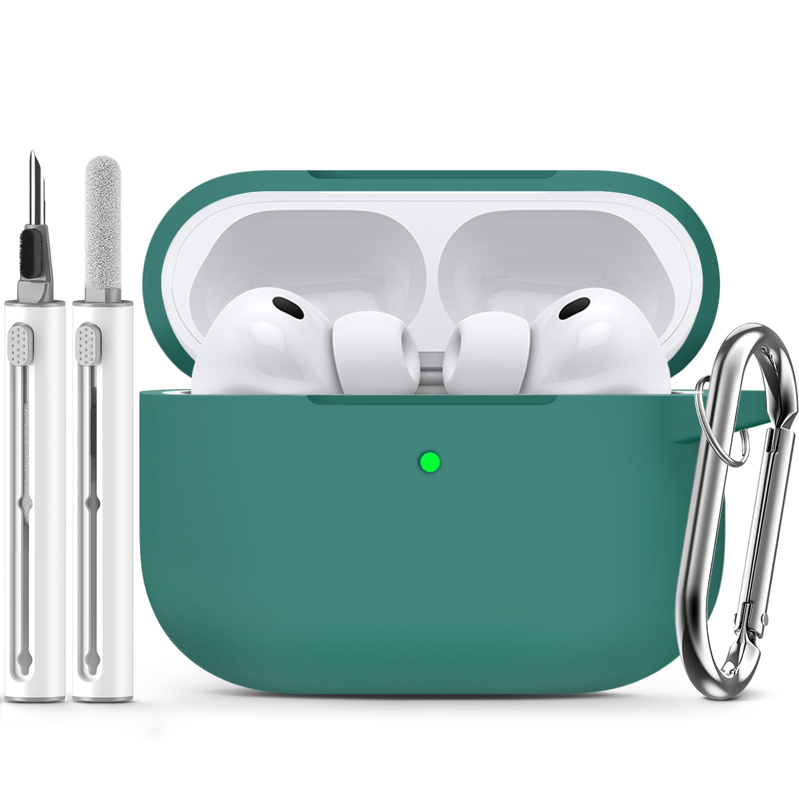 Ljusmicker for AirPods Pro 3 Case 2025 with Cleaner Kit,Soft Silicone Protective Cover for Apple AirPods Pro 3rd Generation Case for Women Men,AirPod Pro 3 CasesAccessories with Keychain-Light Lilac