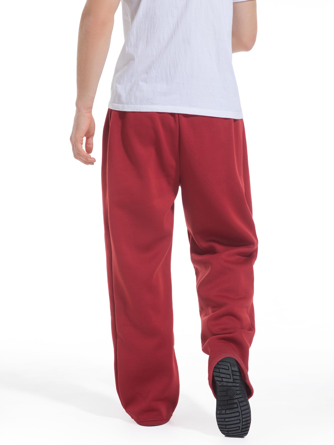 Men's Baggy Sweatpants Wide Leg Lounge Sweat Pants with Pockets
