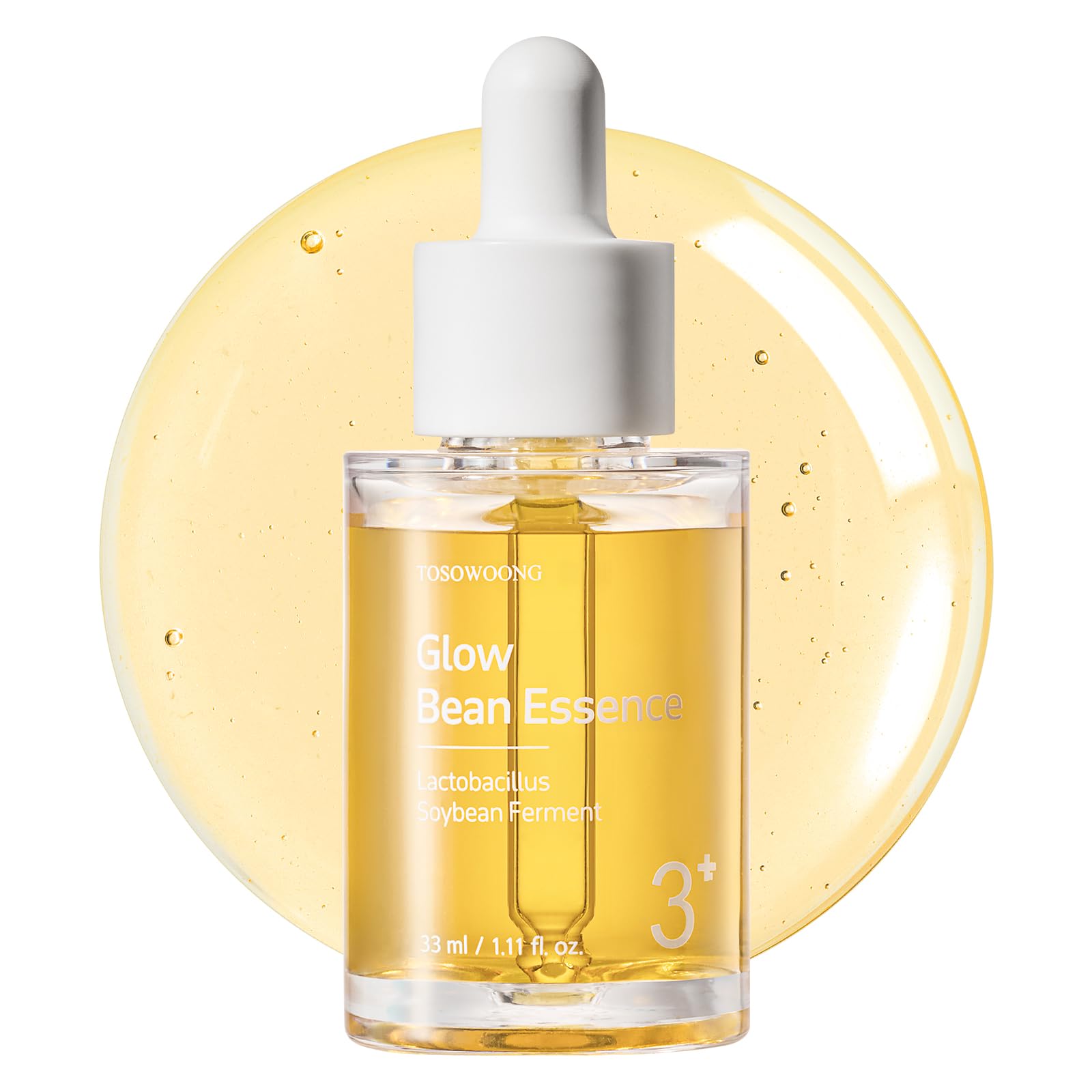 TOSOWOONG Honey Glow 65% Propolis Serum, Hyaluronic Acid, Kojic Acid, Niacinamide, Hydrating Facial Soothing Moisturizer for Irritated Uneven Skin Tone, Glass Skin, Korean Skin Care, 33ml, 1.11 fl.oz.