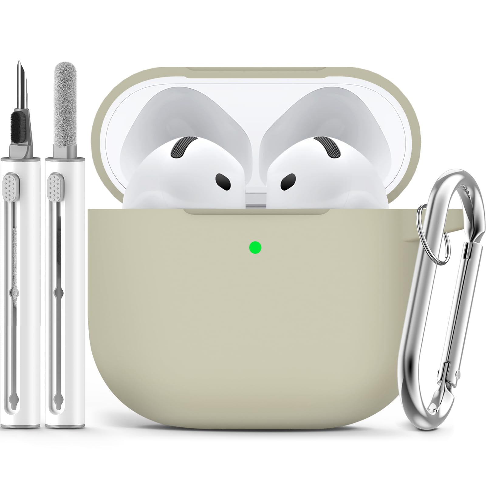 Ljusmicker for AirPods Pro 3 Case 2025 with Cleaner Kit,Soft Silicone Protective Cover for Apple AirPods Pro 3rd Generation Case for Women Men,AirPod Pro 3 CasesAccessories with Keychain-Light Lilac