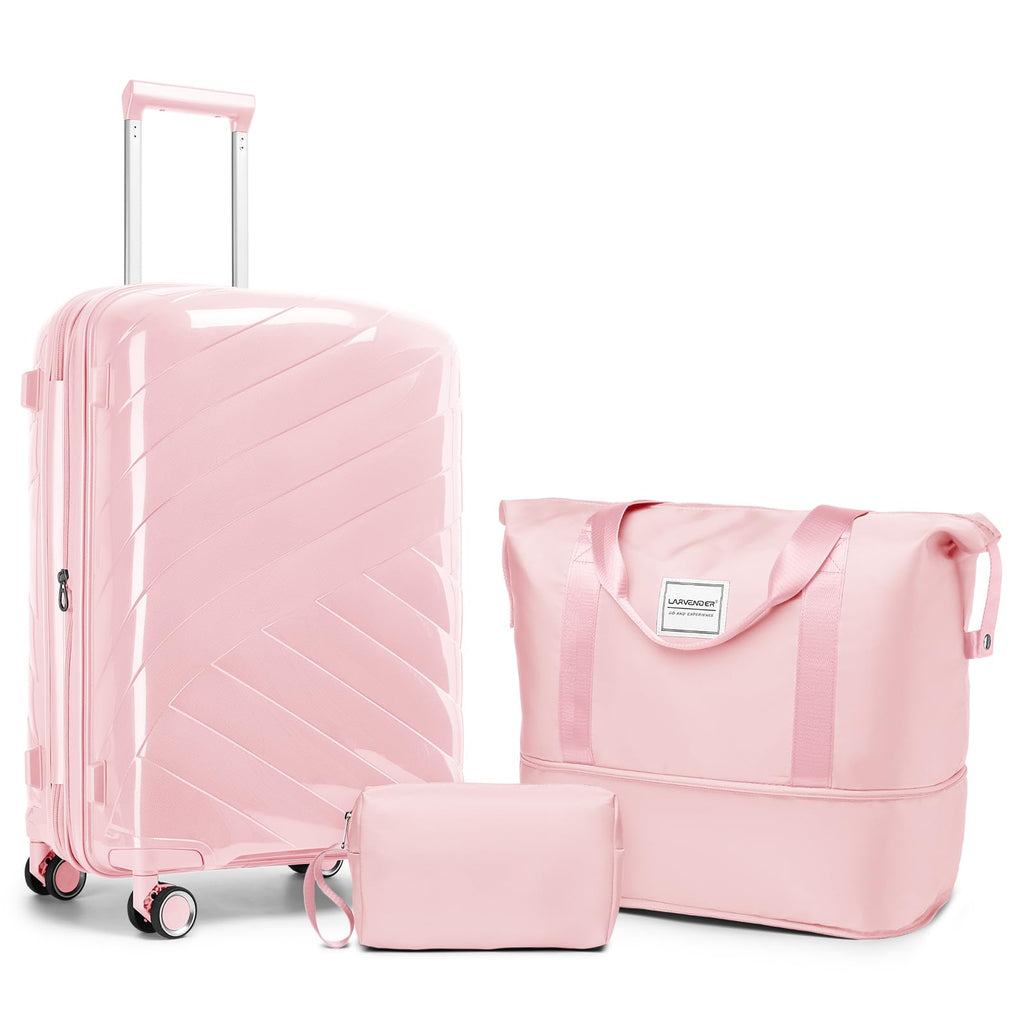 Carry On Luggage 22x14x9 Airline Approved, 20 Inch Expandable Hardshell Luggage Carry-on Suitcases with Spinner Wheels, Carry On Suitcase Set for Women (MOCHA)