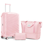 Carry On Luggage 22x14x9 Airline Approved, 20 Inch Expandable Hardshell Luggage Carry-on Suitcases with Spinner Wheels, Carry On Suitcase Set for Women (MOCHA)