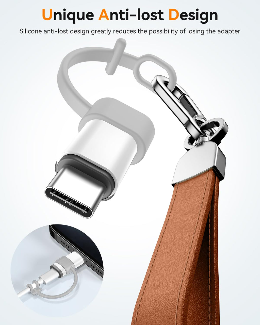 Temdan 4 Pack Lightning to USB C Adapter for iPhone 15/16/17 Pro/17 Pro Max,for iPhone 17/16 Charger,17/16 Accessories,Fast Charging & Data Transfer,USB C Charger Connector Cable,Not for Audio/OTG