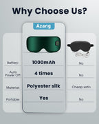 Heated Eye Mask - Cordless Eye Mask for Dry Eyes, FSA - HSA Eligible, Eye Relief, Improved Sleep, Washable Eye Heating pad for Travel and with Replaceable Shell (Gray)