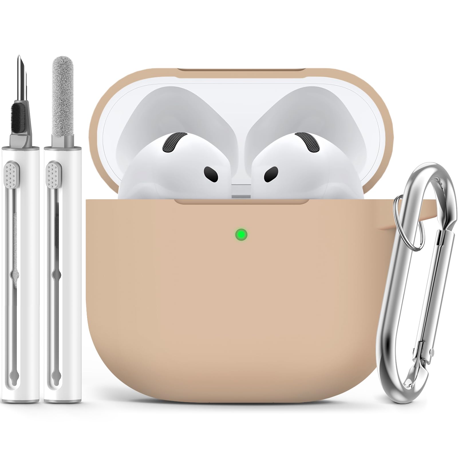 Ljusmicker for AirPods Pro 3 Case 2025 with Cleaner Kit,Soft Silicone Protective Cover for Apple AirPods Pro 3rd Generation Case for Women Men,AirPod Pro 3 CasesAccessories with Keychain-Light Lilac