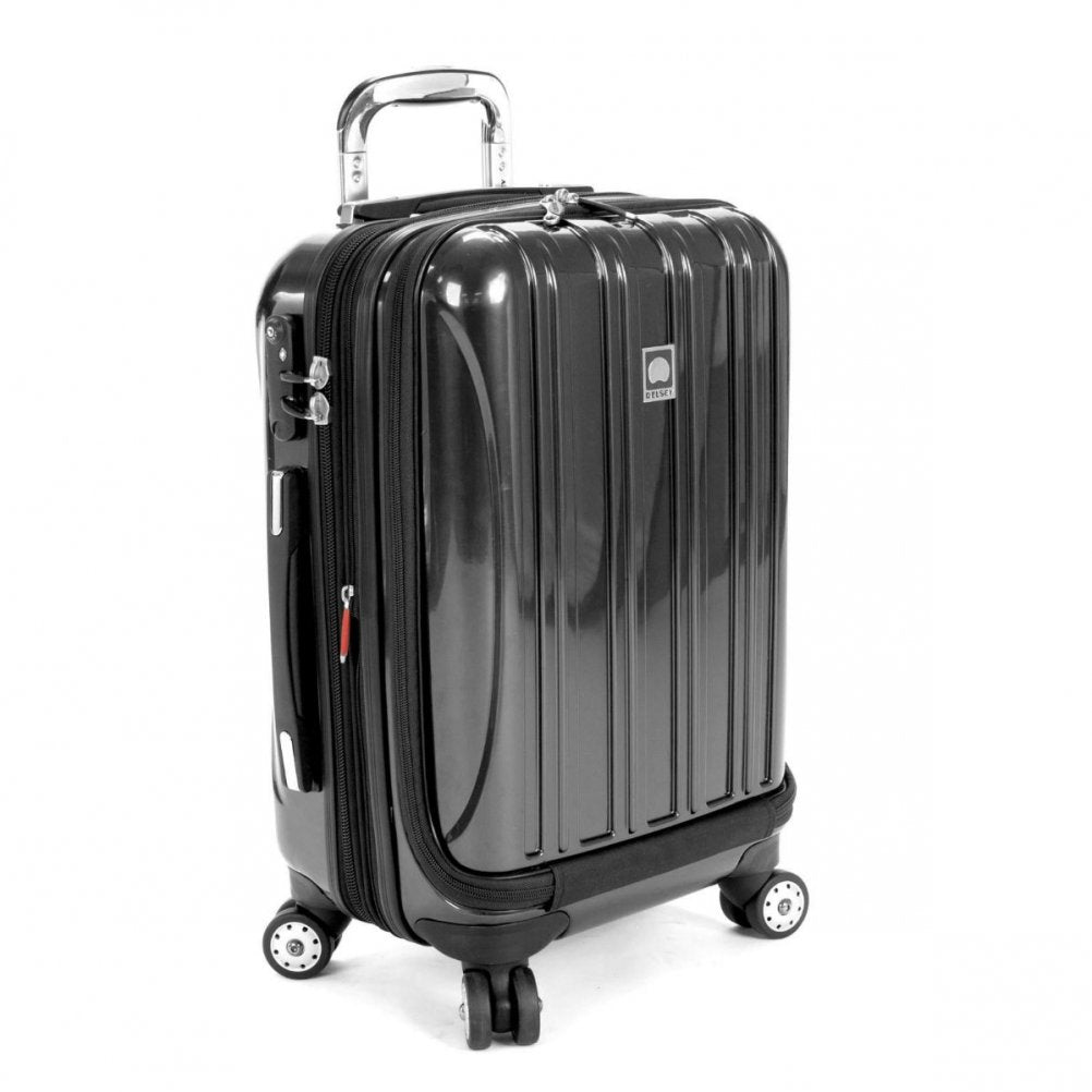 DELSEY PARIS Helium Aero Hardside Expandable Luggage with Spinner Wheels, Blue Cobalt, Checked-Large 28 Inch