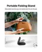 Belkin 3-in-1 MagSafe-Compatible iPhone Charger - Foldable Magnetic Qi2 Certified, MagSafe Charging Station for Phone, Apple Watch, AirPods - Wireless for Multiple Devices