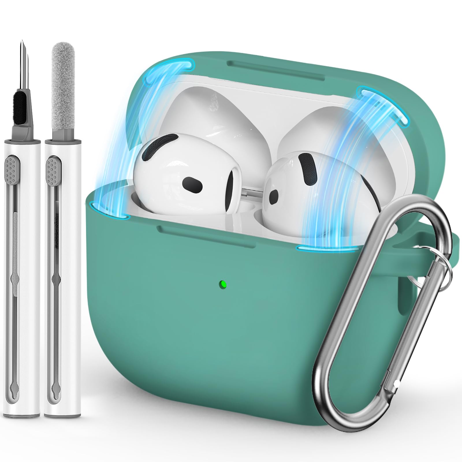 Ljusmicker for AirPods Pro 3 Case 2025 with Cleaner Kit,Soft Silicone Protective Cover for Apple AirPods Pro 3rd Generation Case for Women Men,AirPod Pro 3 CasesAccessories with Keychain-Light Lilac