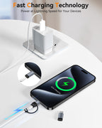 Temdan 4 Pack Lightning to USB C Adapter for iPhone 15/16/17 Pro/17 Pro Max,for iPhone 17/16 Charger,17/16 Accessories,Fast Charging & Data Transfer,USB C Charger Connector Cable,Not for Audio/OTG