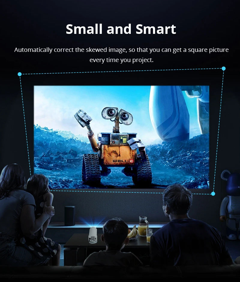 HY300 HD Projector – Mini Smart Home Cinema Projector for Movies & Gaming