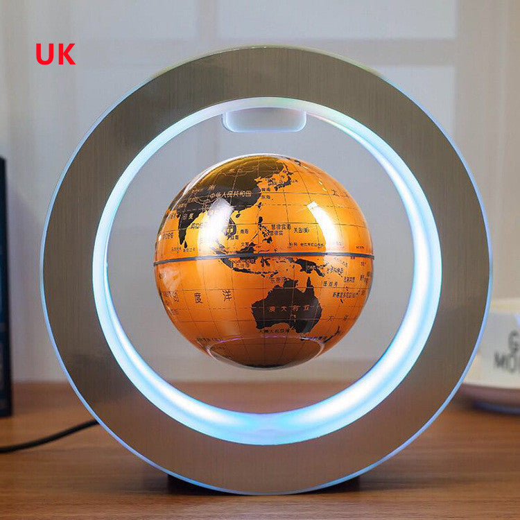 Anti-Gravity Floating Globe – LED World Map Magnetic Levitation Lamp