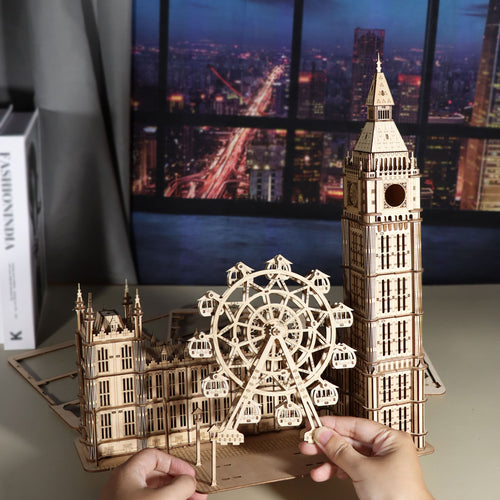 3D Wooden Big Ben Puzzle Clock – DIY Model Kit Creative Home Decor Gift