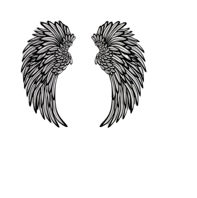 Lighted Angel Wings Wall Art – Metal Decor with LED for Home Ambience