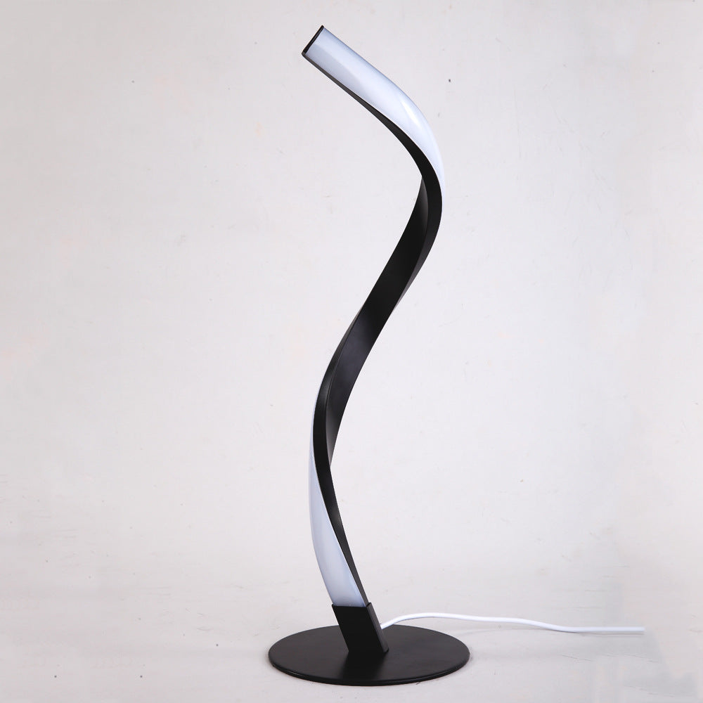 Snake Design Table Lamp – Spiral LED Night Light for Bedroom Decor