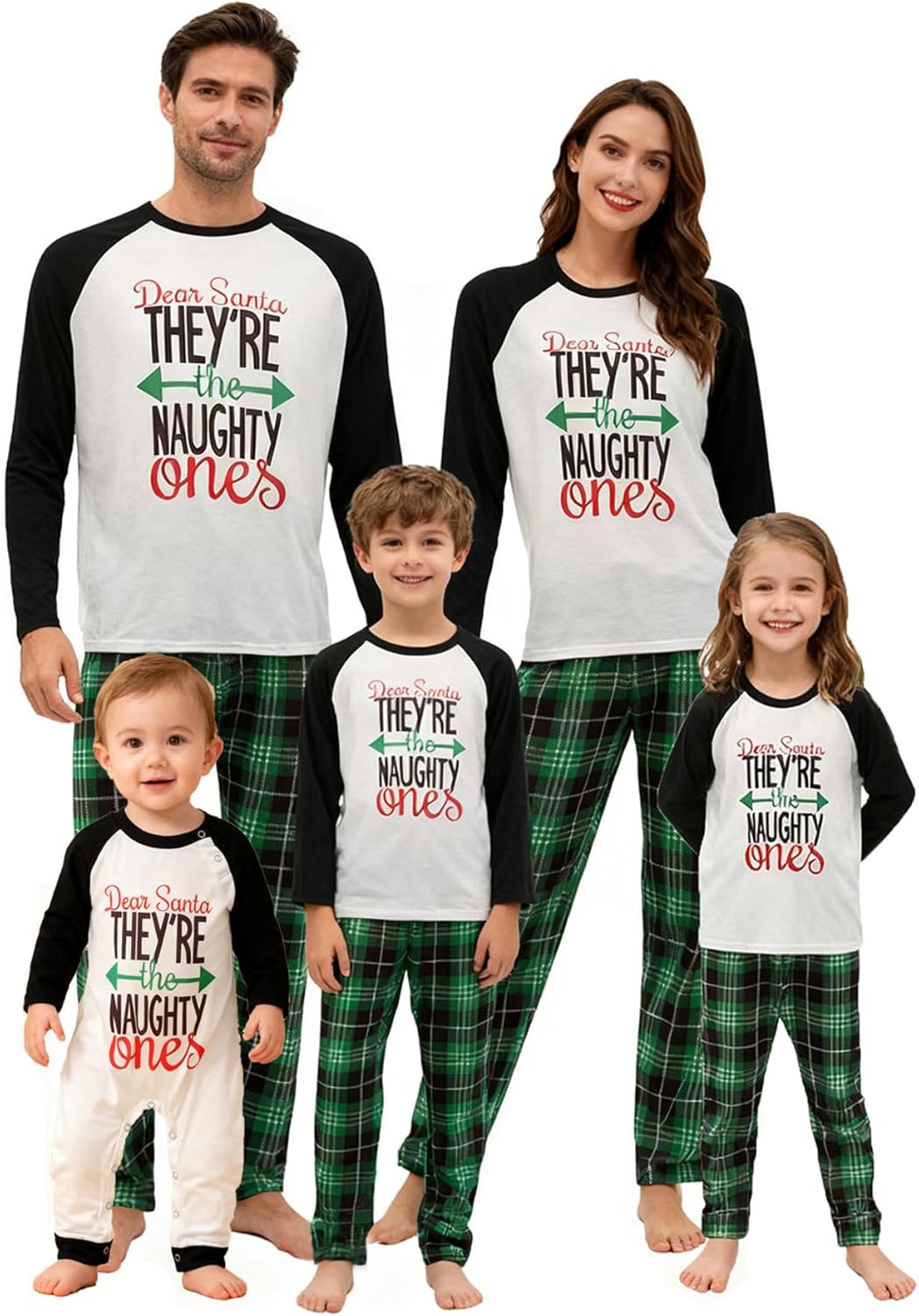 WephuPSho Christmas Family Matching Pajamas, Festive Xmas Jammies Sets for the Whole Family, Holiday Pjs Christmas
