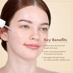 TOSOWOONG Honey Glow 65% Propolis Serum, Hyaluronic Acid, Kojic Acid, Niacinamide, Hydrating Facial Soothing Moisturizer for Irritated Uneven Skin Tone, Glass Skin, Korean Skin Care, 33ml, 1.11 fl.oz.