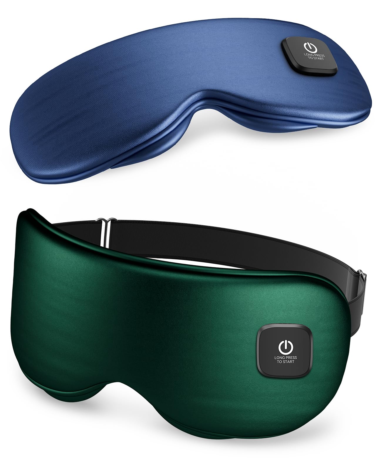 Heated Eye Mask - Cordless Eye Mask for Dry Eyes, FSA - HSA Eligible, Eye Relief, Improved Sleep, Washable Eye Heating pad for Travel and with Replaceable Shell (Gray)