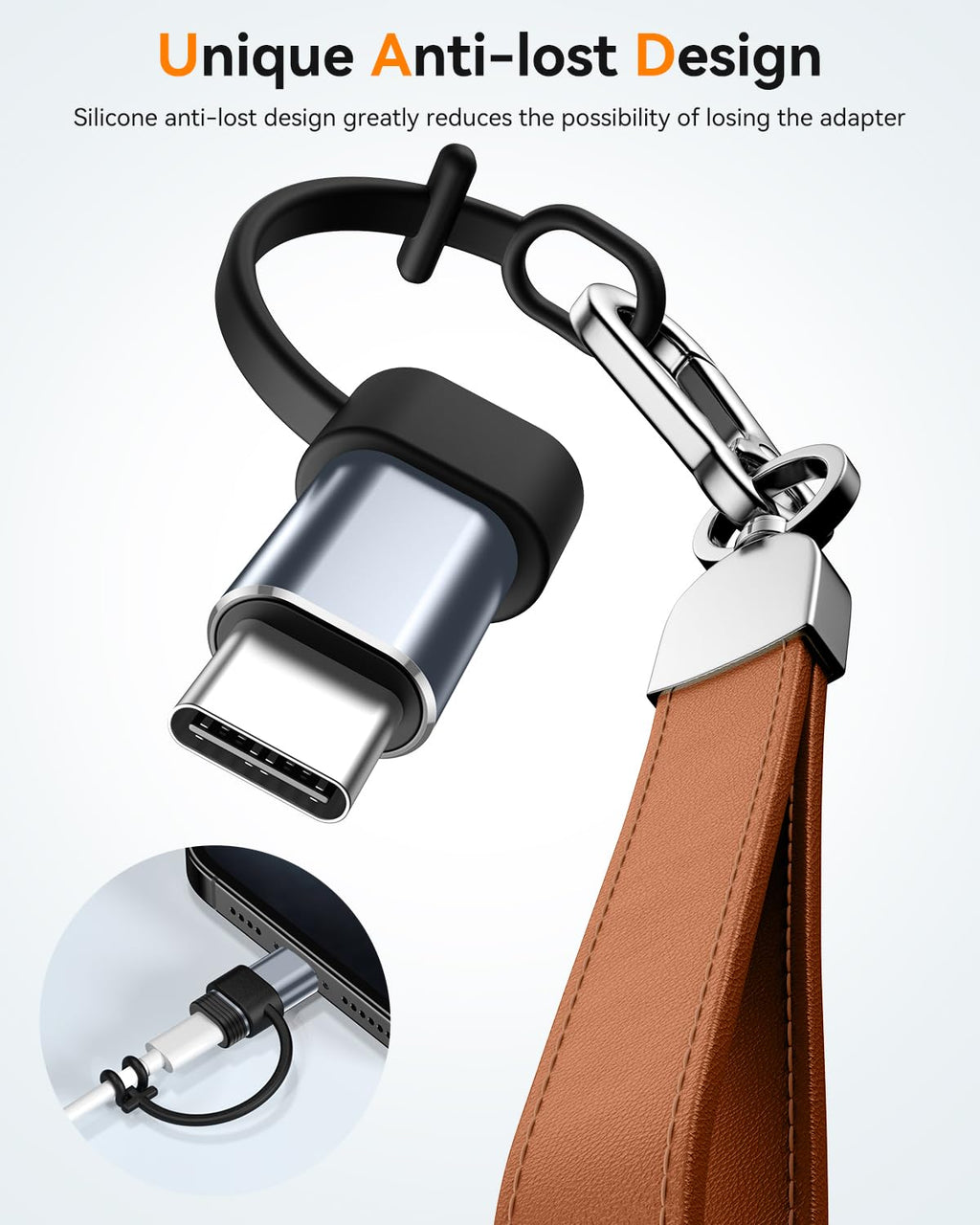 Temdan 4 Pack Lightning to USB C Adapter for iPhone 15/16/17 Pro/17 Pro Max,for iPhone 17/16 Charger,17/16 Accessories,Fast Charging & Data Transfer,USB C Charger Connector Cable,Not for Audio/OTG