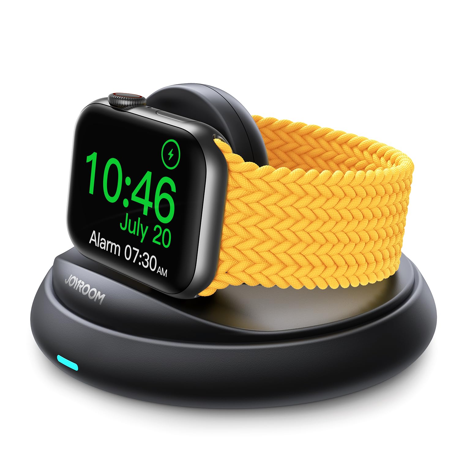 JOYROOM Apple Watch Charger Stand, Portable Magnetic iWatch Charger with Cord, Foldable Fast Charger for Apple Watch Series 10/9/8/7/6/5/SE/Ultra 2, Nightstand Mode Support, White