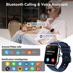 Smart Watch for Men Women, 1.83" HD Touchsreen, Bluetooth Calling, 5 ATM Water-Resistance, 130+ Sports Modes, Health, Fitness & Sleep Tracker, Timer, Fitness Watch for Android/iOS, Purple