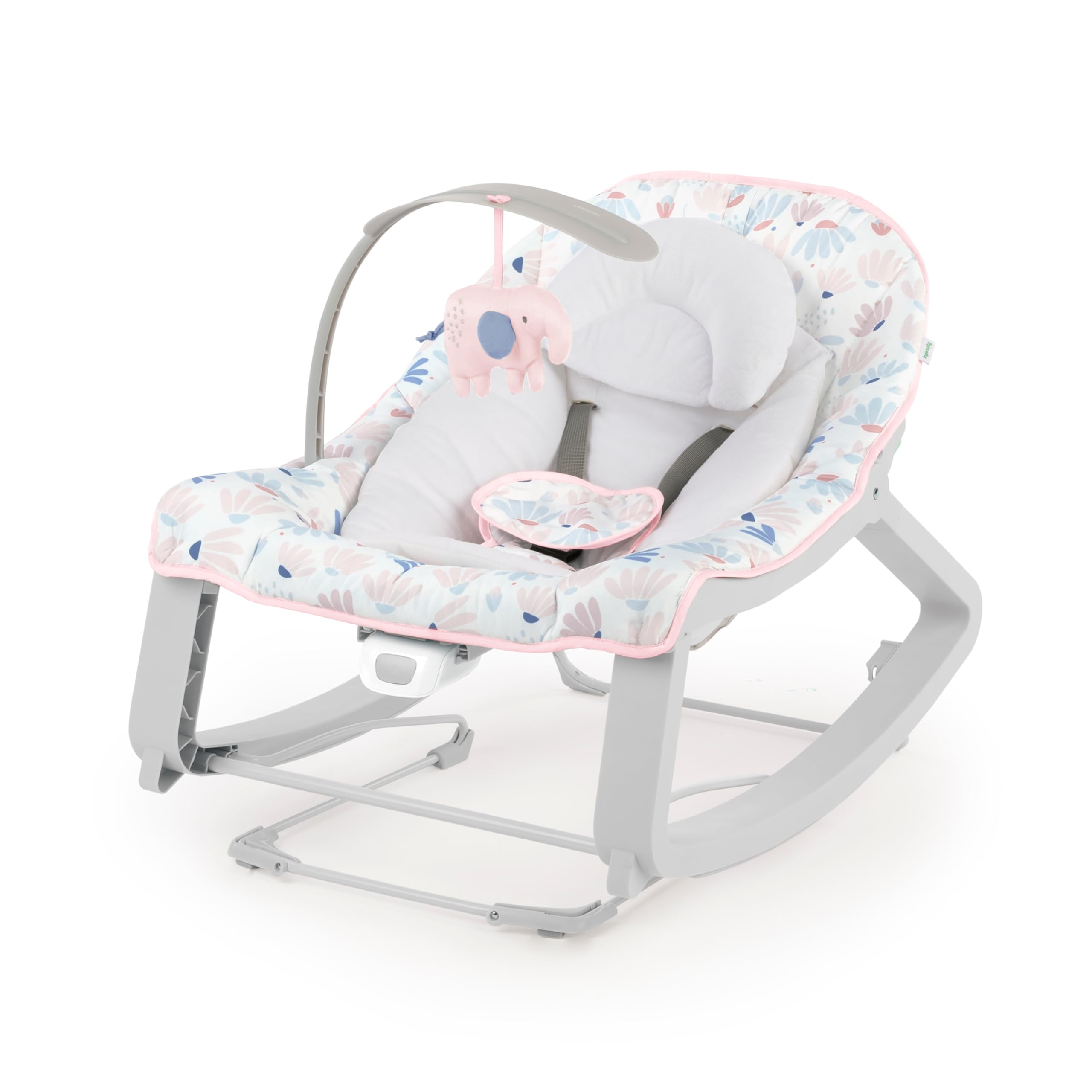 Ingenuity Keep Cozy 3-in-1 Grow with Me Vibrating Baby Bouncer, Seat & Infant to Toddler Rocker, Vibrations & -Toy Bar, 0-30 Months Up to 40 lbs (Weaver)