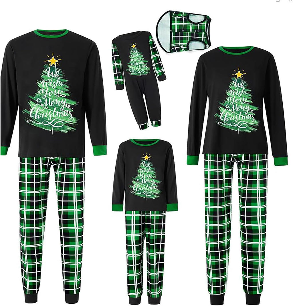 WephuPSho Christmas Family Matching Pajamas, Festive Xmas Jammies Sets for the Whole Family, Holiday Pjs Christmas