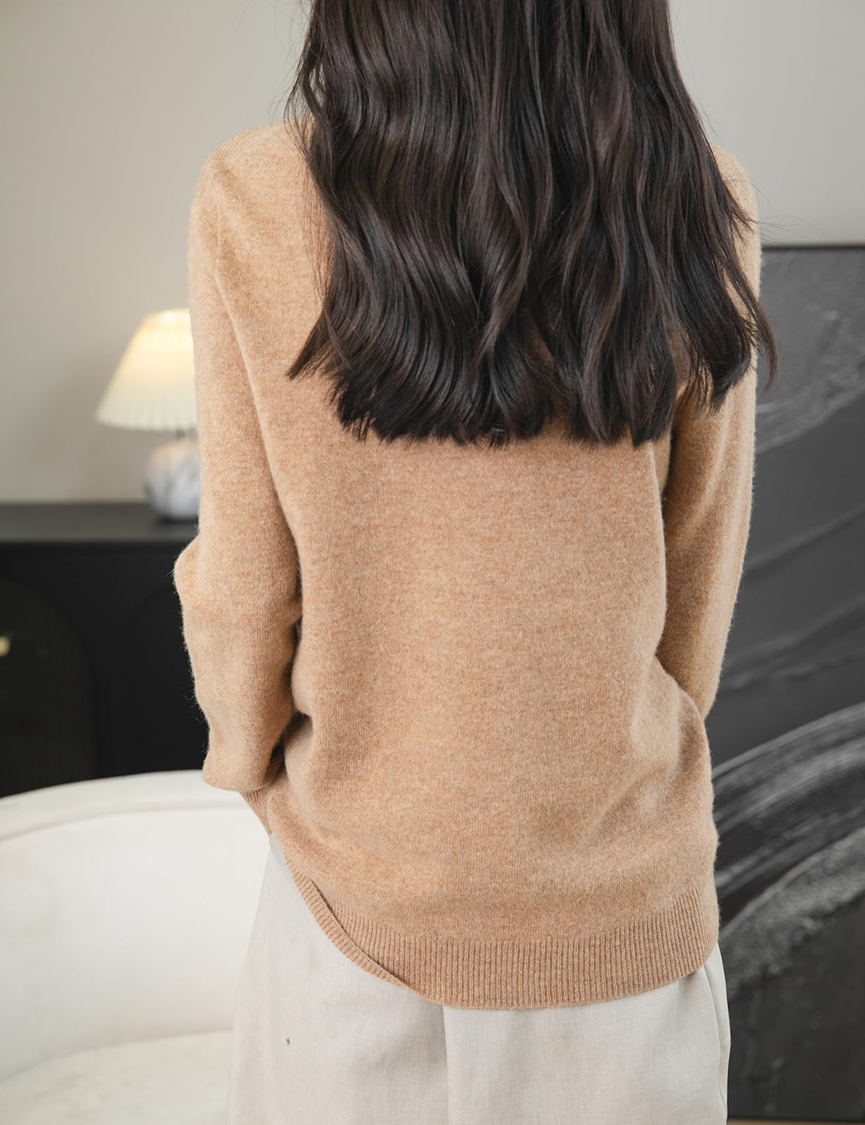 Chanyarn Women's Turtleneck 100% Merino Wool 2025 First-Line Ready to Wear Fall Winter Seamless Knit Pullover Sweater