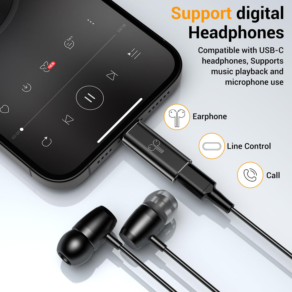 Temdan 4 Pack Lightning to USB C Adapter for iPhone 15/16/17 Pro/17 Pro Max,for iPhone 17/16 Charger,17/16 Accessories,Fast Charging & Data Transfer,USB C Charger Connector Cable,Not for Audio/OTG