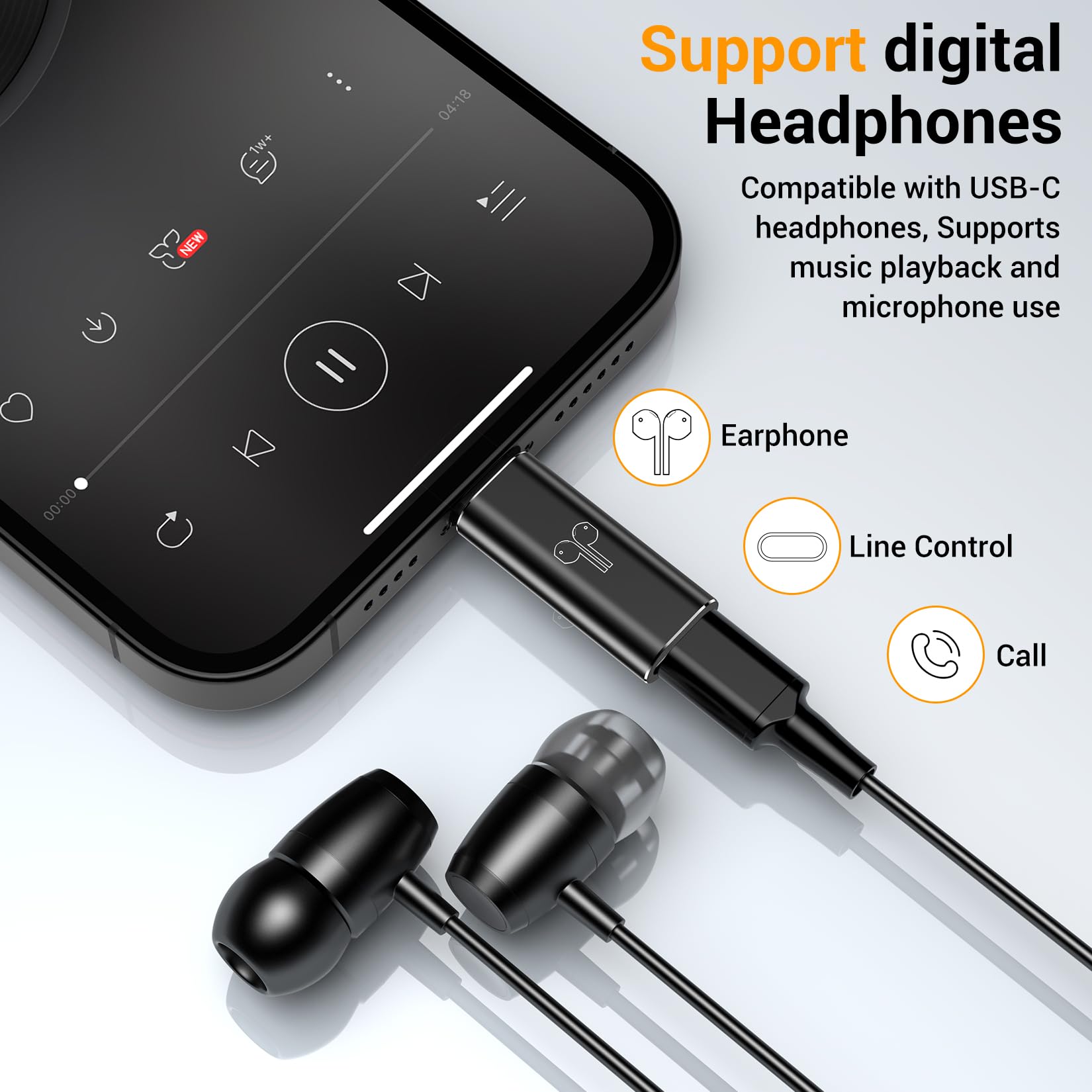 Temdan 4 Pack Lightning to USB C Adapter for iPhone 15/16/17 Pro/17 Pro Max,for iPhone 17/16 Charger,17/16 Accessories,Fast Charging & Data Transfer,USB C Charger Connector Cable,Not for Audio/OTG