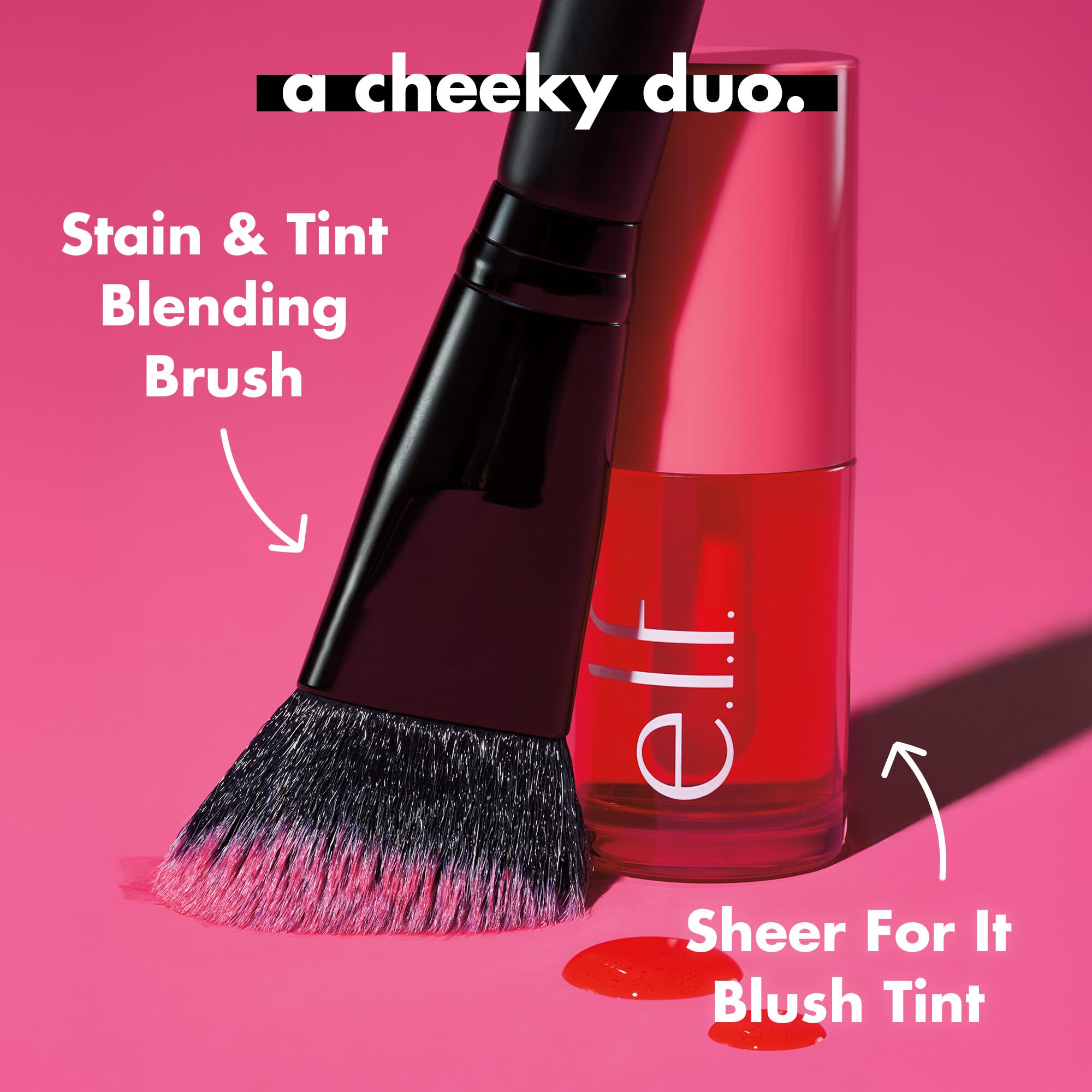 e.l.f. Sheer For It Blush Tint, Multi-Use, Long-Lasting Lip & Cheek Makeup, Creates A Natural Flush Finish, Vegan & Cruelty-Free, Cherry Cola