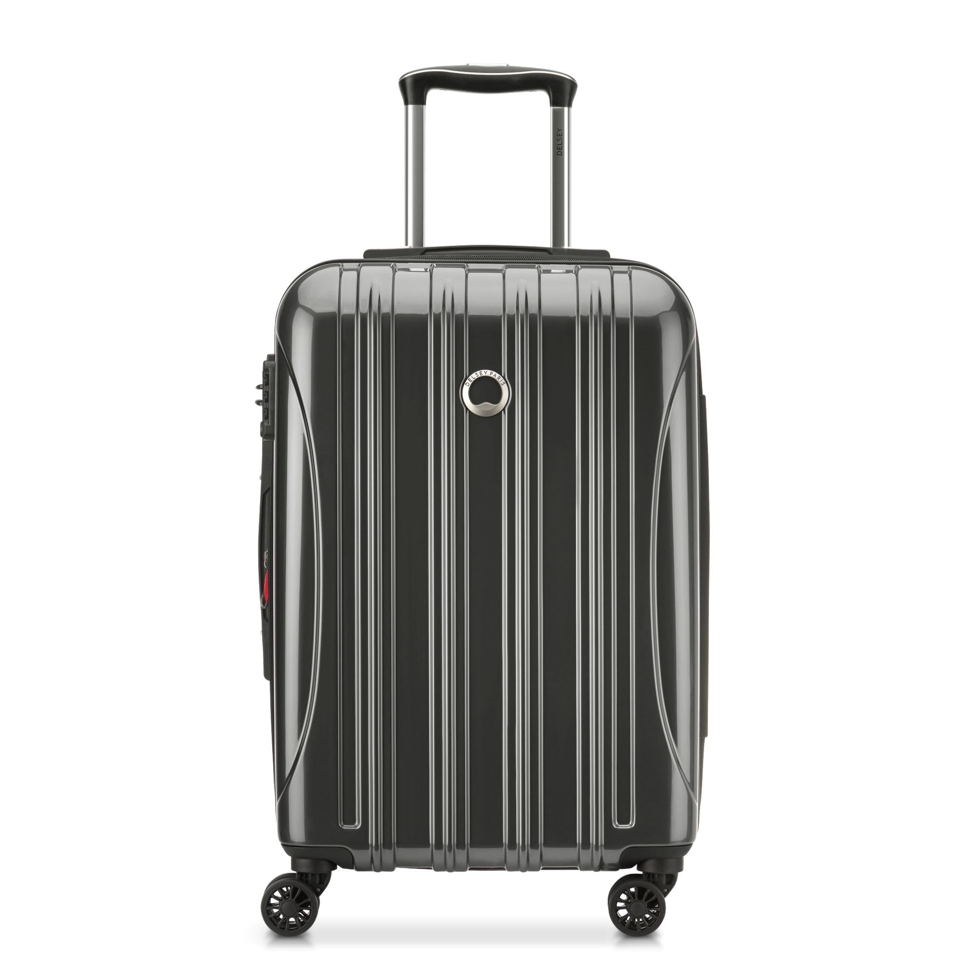 DELSEY PARIS Helium Aero Hardside Expandable Luggage with Spinner Wheels, Blue Cobalt, Checked-Large 28 Inch