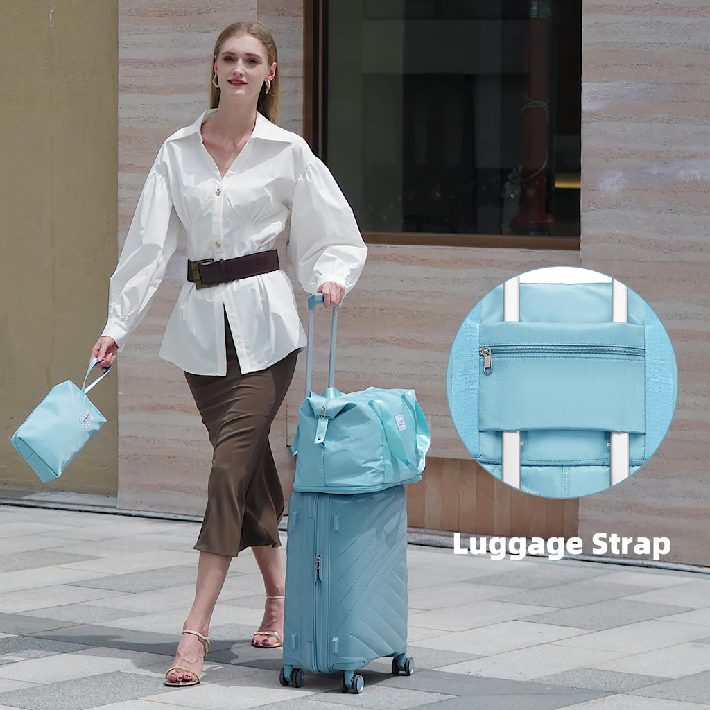 Carry On Luggage 22x14x9 Airline Approved, 20 Inch Expandable Hardshell Luggage Carry-on Suitcases with Spinner Wheels, Carry On Suitcase Set for Women (MOCHA)