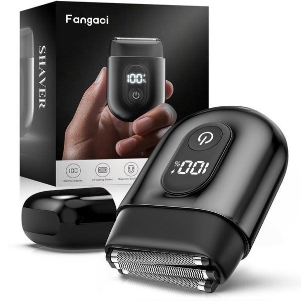 Cordless Electric Shaver for Women: Mini Electric Razors with LED Display - Rechargeable Bikini Trimmer - IPX7 Waterproof Wet Dry Face Razor for Body Pubic Leg