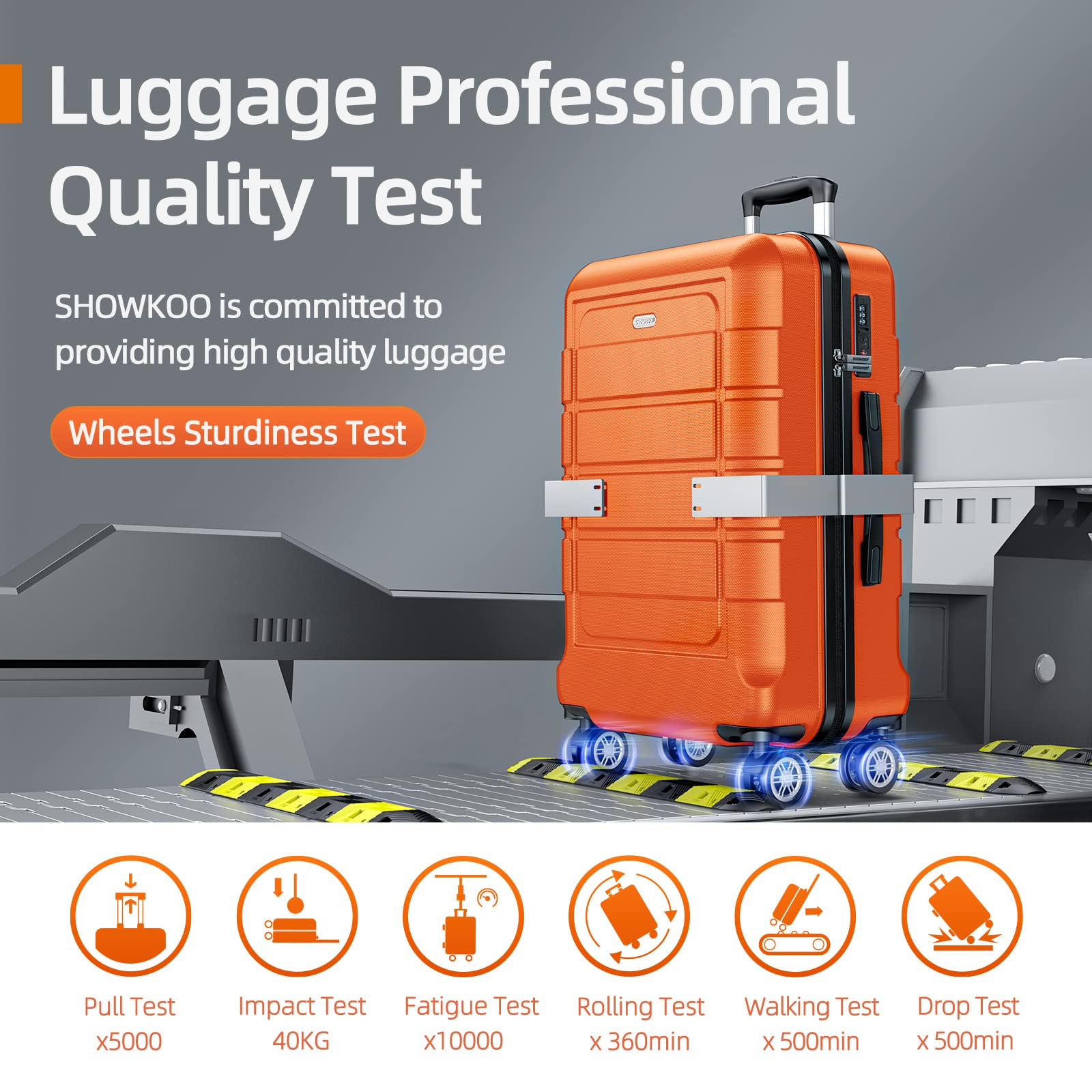 SHOWKOO Luggage Sets Expandable PC+ABS Durable Suitcase Double Wheels TSA Lock Mint Green