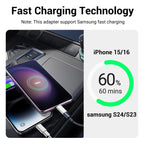 Temdan 4 Pack Lightning to USB C Adapter for iPhone 15/16/17 Pro/17 Pro Max,for iPhone 17/16 Charger,17/16 Accessories,Fast Charging & Data Transfer,USB C Charger Connector Cable,Not for Audio/OTG